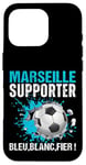 Coque pour iPhone 16 Pro Marseille Supporter Football Cadeau Fan Foot Marseillais