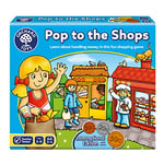 Orchard Toys International Pop to The Shops Game, Helps Teach Handling Money (Cents) and Giving Change, Perfect for Ages 5-9, Develops Money Skills