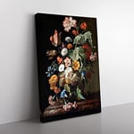 Big Box Art Willem Van Aelst Still Life Flowers 2 Canvas Wall Art Print Ready to Hang Picture, 76 x 50 cm (30 x 20 Inch), Multi-Coloured