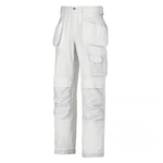 Snickers 32140909192 Canvas+ Pantalon d'artisan Taille 192 Blanc