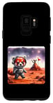 Coque pour Galaxy S9 Red Panda Astronaute Exploring Planet. Alien Rock Space