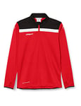 uhlsport Offense 23 1/4 Zip Top Vêtements de Football Homme, Rouge/Noir/Blanc, S