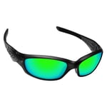 Hawkry SaltWater Proof Green Replacement Lenses for-Oakley Straight Jacket 2007