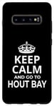 Coque pour Galaxy S10+ Hout Bay Souvenirs / Inscription « Keep Calm And Go To Hout Bay ! »