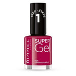 Rimmel London Super Gel STEP1 kynsilakka 12 ml, 025 Urban Purple