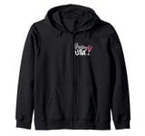 Party in the USA with Wine Zip Hoodie