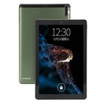 10,1 tuuman tabletti Android 11.0 2.4G 5G WiFi 6GB 128GB edessä 5MP takana 13MP 1960x1080 IPS Calling Tablet 100?240V Green EU Plug