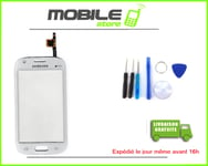 VITRE TACTILE SAMSUNG GALAXY ACE 4 SM-G310 et SM-G313 BLANC + ADHESIF + outils