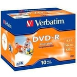 DVD-R Verbatim 43521 4,7 GB 16x 10 antal