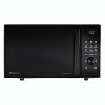 Hisense H23MOBSD1HUK 23 Litre 800W electronic Microwave with Auto Defrost, Digital Display, Smart Cook, Multi level cooking and Easy Clean- Black