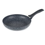 Russell Hobbs RH00842EU Nightfall Stone Frying Pan 28cm - Non-Stick, Induction Hob Fry Pan, Long Lasting Aluminium, Soft Grip Handle, PFOA Free, Suitable For All Stoves, Blue Granite, Dishwasher Safe