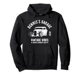 Dennis's Garage Hotrod Car Design for the Name Dennis Pullover Hoodie