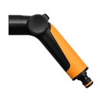 Fiskars Poignée de Pistolet d'Arrosage pour Têtes d'Arrosage et Arroseurs Fiskars, Contrôle de Débit en Continu par le Pouce, Taille Universelle, Noir/Orange, 1065491