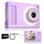 Digital Camera,ARNSSIEN 1080P Vintage Digital Camera for Kids,2.4” Screen Kids Digital Camera with 16 LED Filling Lights, Cheap Digital Camera Gift for Older Kids, Teens, Students, Beginners