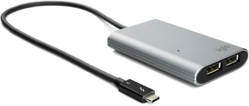 Thunderbolt 3 USB-C till 2x DisplayPort - 2st 4K 60hz DisplayPort