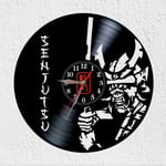 Horloge murale disque vinyle Senjutsu rock metal décoration iron maiden musique