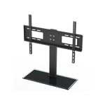 Pied TV Universel Support TV sur Socle pour Télévisions de 32 à 55 Pouces LCD/LED/Plasma et Hauteur Réglable avec en de Charge Maximal 40kg Max