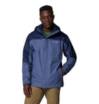 Columbia Men's Tunnel Falls 2 Interchange Jacket, 3 In 1 Interchange Winter Coat, Dark Mountain, Collegiate Navy, L