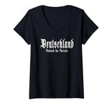 Womens "Home in the Heart", Patriot, Germany V-Neck T-Shirt