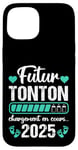 Coque pour iPhone 15 Futur Tonton 2025 Humour Annonce Naissance Grossesse Cadeau