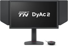 Zowie XL2546X+ 24.1-Moniteur gaming TN rapide 280 Hz, Motion Clarity DyAc 2, 1080p, mode Auto Game via XL Setting to Share, S Switch, pare-lumière, réglage hauteur pour un ajustement sans effort.