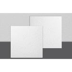 DECOSA Dalle de plafond Budapest - polystyrène - blanc - effet crépi - 50 x 50 cm - 8 sach. (=16 m2) - Blanc