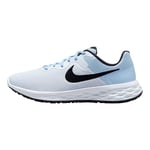 NIKE Men's Revolution 6 Next Nature Sneaker, Football Grey Black Cobalt Bliss White, 6.5 UK