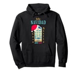 Merry Christmas, Antoni Gaudi drawing, Barcelona Spain Pullover Hoodie