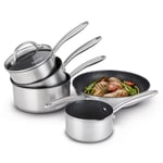 Prestige Non Stick 5 Piece Pan Set - Non Stick Induction and Dishwasher Safe