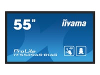 Iiyama Prolite Tf5539as-B1ag - 55" Diagonal Klass (54.6" Visbar) Led-Bakgrundsbelyst Lcd-Skärm - Digital Skyltning - Med Inbyggd Mediaspelare Och Pekskärm (Multitouch) - Android - 4K Uhd (2160P) 3840 X 2160 - Svart