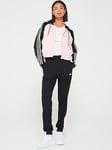 adidas Sportswear Womens Boldblock Tracksuit - Black/pink, Black, Size M, Women