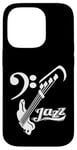 Coque pour iPhone 14 Pro Guitare basse Jazz Musicien