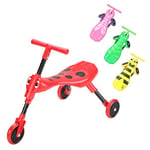 Scuttlebug 3-Wheel Foldable Ride-On Tricycle for 1-3 Year Old Boys and Girls, Beetle Trike, Antennae Handlebar, Develop Your Toddler’s Balance and Motor Skills, Fun with No Surface Scratches