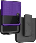 Hard Case Cover and Belt Clip Holster Combo for Samsung Galaxy Z Flip 3 5G Flip3