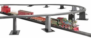 Bachmann PC Graduated Pier Set Trains 18 pcs. Jeu de jetées graduées Track – pour Une Utilisation avec Les Rails E-Z à l'échelle Ho ou On30, 44595, Blanc, M