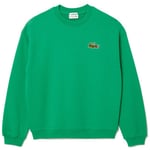 Sweat-shirt Lacoste  SWEATSHIRT  VERT LOOSE FIT MOLLETON AVEC BADGE