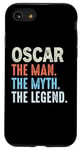 Coque pour iPhone SE (2020) / 7 / 8 Oscar The Legend Name Personnalisé Cute Idea Homme Vintage