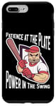 iPhone 7 Plus/8 Plus Patience at the Plate Power in the Swing Baseball Player Case