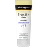 Neutrogena Sheer Zinc SPF 50 Mineral Sunscreen, 88 ml, UK SELLER