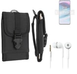 For OnePlus Nord N20 5G + EARPHONES Belt bag outdoor pouch Holster case protecti