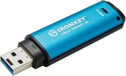 Kingston Ironkey Vault Privacy 50 Certifié Fips 197 Et Clé Usb Chiffrée Xts-Aes 256 Bits Pour La Protection Des Données - Ikvp50-64Gb[Q2040]