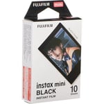 Fujifilm Instax Mini Instant Film Single Pack (10 Shots): Black