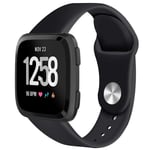 Fitbit Versa Slitstark Silikon Armband Walkr Svart