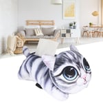 (Big-eyed Cat 6548)3D Cat Dog Shaped Car Tissue Box Holder Super Soft Plush