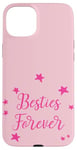 Coque pour iPhone 15 Plus Jolies étoiles avec inscription « Best Friends For Besties Forever Friend »