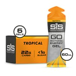 SIS Go Isotonic Gel 6x60ml Tropisk - Energi för löpare, unisex, perfekt för träning - Handla nu på Loparshop.se!