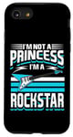 Coque pour iPhone SE (2020) / 7 / 8 Je ne suis pas une princesse, je suis une rockstar, guitariste Rock n Roll