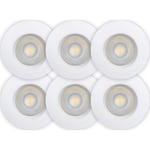 Scan Products Sabina Low Profile downlight, matt hvit, 6-pak