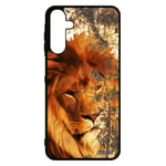 Coque Samsung Galaxy A15 4g 5g Silicone Lion Mobile Animaux Roi Unique Nature Lionne Fauve Telephone Case Savane Metal Orange Animal