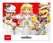 Amiibo Figurine - Mario + Peach + Bowser Wedding (Super Mario Collection)